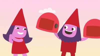 Oh, thank you for these helmets
We can try them on - Sago Mini Friends