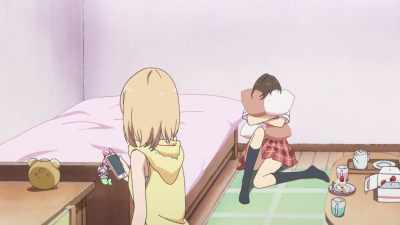 Oh... that was my mom. She
said she'll be home soon. - Kase-san and Morning Glories