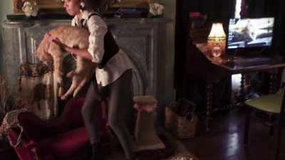 Oh that’s such a cute cat. Is he yours? - Sex-Positive
