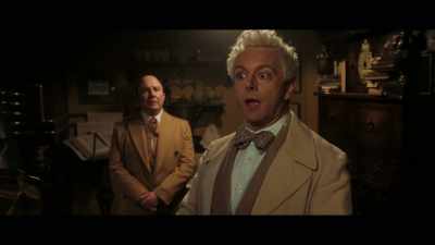 Oh, that'll be the Jeffrey
Archer books, I'm afraid. - Good Omens