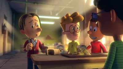 - Oh, that's Chad's, but he's--
- [giggles darkly] - Big Nate