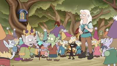 -Oh, that's Luci. He's a demon.
-[elves gasp] - Disenchantment