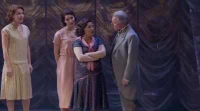 Oh, the baby? Don't ask.
(AUDIENCE LAUGHS) - Funny Girl