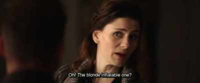 Oh! The blonde inflatable one? - Hot Dog
