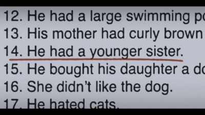 Oh, and then he... that he bought
his daughter, which was me, - Surviving Death