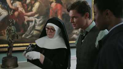  Oh, and there are blood
 traces on the base. - Sister Boniface Mysteries