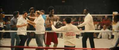 Oh, there's a fight breaking out - Big George Foreman