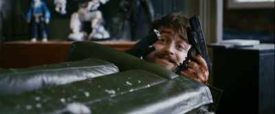 Oh, these? No, no, no.
These... See? They drugged me - Guns Akimbo