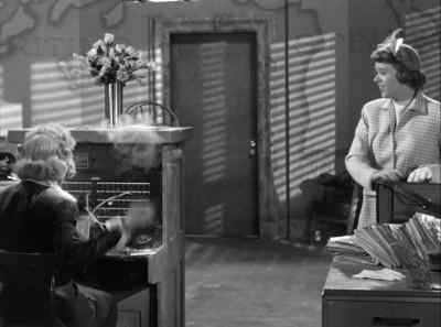 Oh, that thing's gonna explode.
Get out of there, Sally! - The Fuller Brush Girl