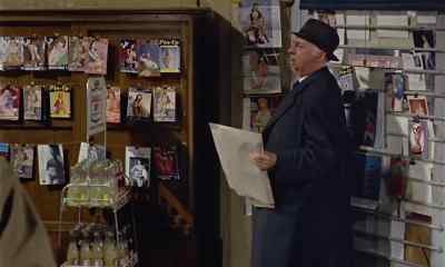- Oh, uh, your papers, sir.
- Papers? - Peeping Tom