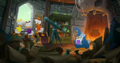 Oh, under all these identical scrolls. - Legend of the Three Caballeros