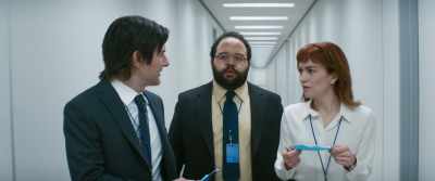 - Oh. W-We shouldn't, right? This...
- [Irving] …for when we arrive… - Severance