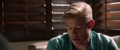 Oh, well, he's...
staying with a friend. - Hot Water