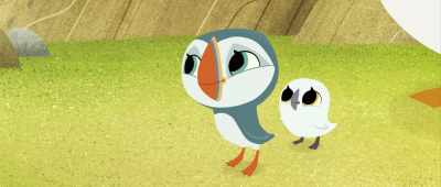 Oh... Well, this is someone
who could help. Marvin! - Puffin Rock and the New Friends