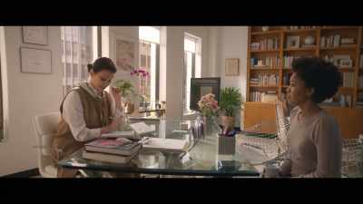 -Oh, well, you said not to hold back, so.
-And you didn't, um... - The Other Black Girl