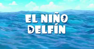 - Oh!
(whale splashes) - Dolphin Boy