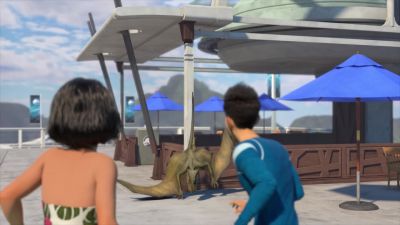 Oh, wow, I can see everything... - Jurassic World: Camp Cretaceous