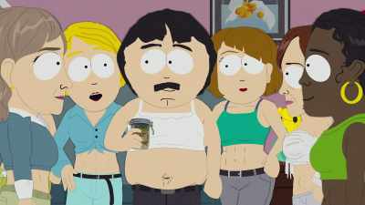- Oh, wow, let me get
some of that.
- (excited chatter) - South Park: The End of Obesity
