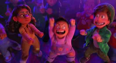- Oh, yeah!
- (ABBY SHOUTING) - Turning Red