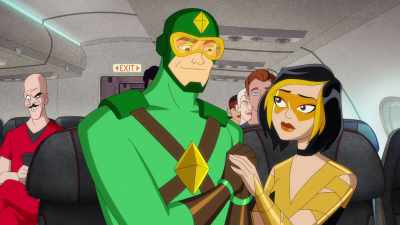 - Oh, yeah.
- Hey, when you meet my mom, can you say "Heck, yeah?" - Kite Man: Hell Yeah!