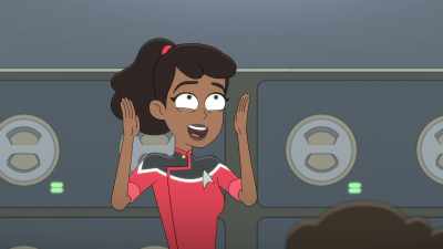 Oh, yeah.
I saw the Zebulon Sisters do it - Star Trek: Lower Decks