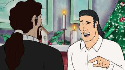 Oh, yeah, it's Wayne,
with an "N." [chuckles] - Bless the Harts
