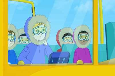 Oh, yeah! Just layer after layer
of ice and snow and stuff - The Magic School Bus Rides Again