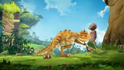 Oh, yeah! Oh, yeah! I've got
the bog! I've got the bog! - Gigantosaurus