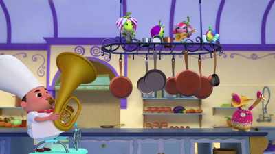 ♪ Oh yeah, uh-huh,
we're the Blossom Band ♪ - Abby Hatcher