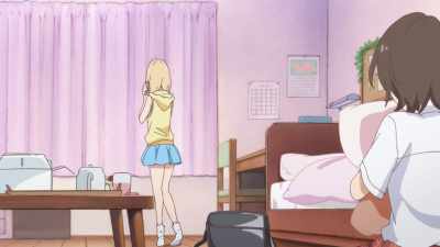 Oh. Yes. I'm here with a friend.
And she brought cake! - Kase-san and Morning Glories