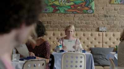 Oh, yes. 
On her own again, poor thing. - Motherland