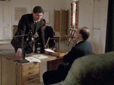 Oh yes and she thinks she heard the murderer in the shrubbery - Agatha Christie's Miss Marple: The Murder at the Vicarage