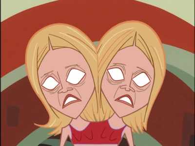 -Oh, you. What a character!
-TOPHER BUS: Hmm. - Clone High