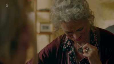 Oh. Your necklace, is
it...suffragettes? - The Madame Blanc Mysteries