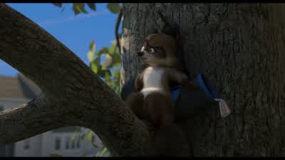 Ohh...four paws, fur, still alive...still alive. - Over the Hedge