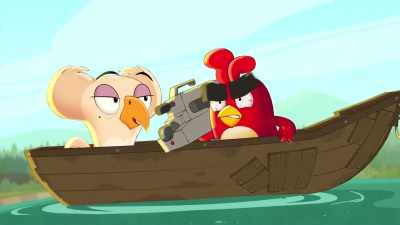 Ohh. I've never seen this side of you. - Angry Birds: Summer Madness