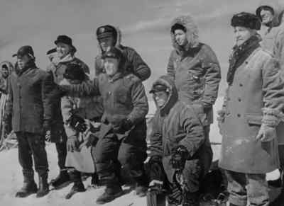 - OK. All clear.
- Wait a minute, everybody. Stay back. - The Thing from Another World