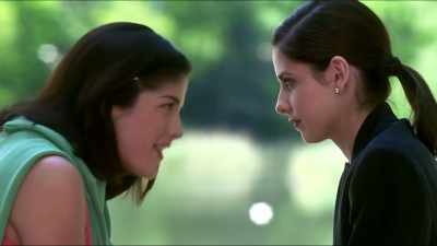 - OK.
- Eyes closed. - Introducing, Selma Blair