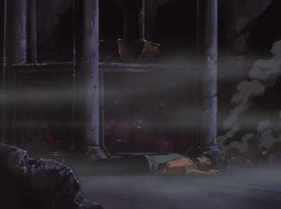 OK, hang on.
Now, don't die. Don't die! - Cowboy Bebop