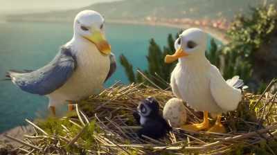 OK. I'll train him to become
a proper seagull. - Manou the Swift