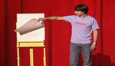 Ok this is very auto biographical - Demetri Martin. Person.