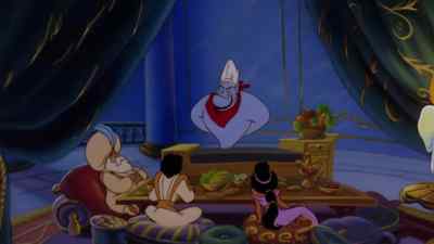 OK, prepare yourselves
for a real culinary treat. - Aladdin 2: The Return of Jafar