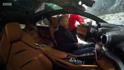 'OK, there's a button we didn't know
about, which helps get it unstuck. - Paul Hollywood's Big Continental Road Trip
