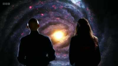 OK, wow. So there it is,
the Milky Way galaxy. - Secrets of Size: Atoms to Supergalaxies