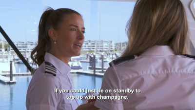 Okay, all crew, 
please gather on - Below Deck Down Under