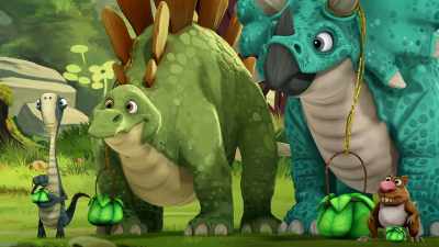 Okay, all the rocks have been hidden. - Gigantosaurus