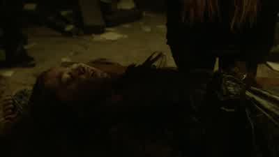 Okay. Attagirl. Breathe. What have you done? No. You don't understand. She couldn't breathe. Back of - The 100