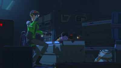 Okay, BB, bypass the security system, - Star Wars Resistance