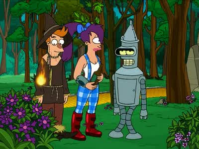 Okay, Bender has her distracted. - Futurama