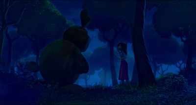 Okay, big, terrifying wooden bunny. - Red Shoes and the Seven Dwarfs